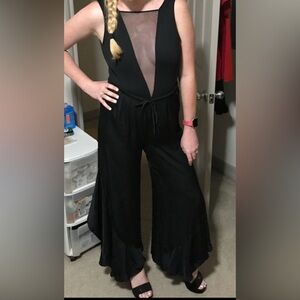 Victorias Secret Satin Wide Leg Pants Womens Medium